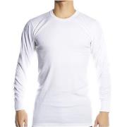 JBS Basic Longsleeve White Hvit bomull Small Herre