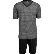 JBS Short Sleeve Pyjama 131 Grå bomull Large Herre