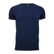 JBS of Denmark Bamboo Blend O-neck T-shirt Marine Medium Herre