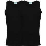 JBS 2P Organic Cotton Singlet Svart økologisk bomull Medium Herre