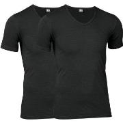 JBS 2P Organic Cotton V-Neck T-shirt Svart økologisk bomull Large Herr...