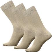 JBS Strømper 3P Socks Beige Str 40/47 Herre