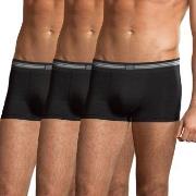 Jockey 3P Cotton Stretch Short Trunk Svart bomull Small Herre