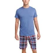 Jockey Night And Day Pyjama Short Sleeve Marine/Rød XX-Large Herre