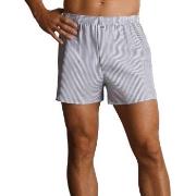 Jockey Woven Poplin Boxer Shorts Hvit m Rand bomull Large Herre