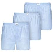 Jockey 3P Woven Soft Poplin Boxer Shorts Lysblå bomull Medium Herre