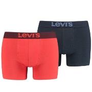 Levis 2P Base Boxer Rød/Blå  bomull X-Large Herre