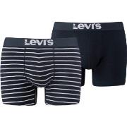 Levis 2P Base Stripe Boxer Hvit/Marine bomull XX-Large Herre