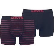 Levis 2P Base Stripe Boxer Marine/Rød bomull XX-Large Herre