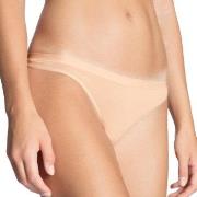 Calida Truser Natural Comfort Thong Beige bomull X-Small Dame