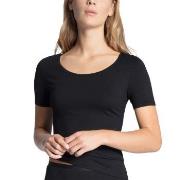 Calida Natural Comfort T-shirt Svart bomull X-Small Dame