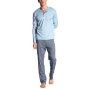 Calida Relax Choice Long Sleeve Pyjama Lysblå bomull Small Herre