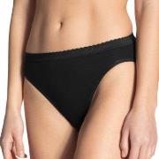 Calida Truser Slip/Hosen Minislip Black Svart bomull Small Dame