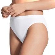 Calida Truser Slip/Hosen Minislip White Hvit bomull Medium Dame