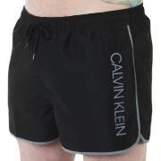 Calvin Klein Badebukser Core Solid Short Runner Swim Shorts Svart poly...