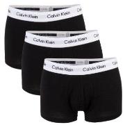 Calvin Klein 3P Cotton Stretch Low Rise Trunks Svart bomull Large Herr...