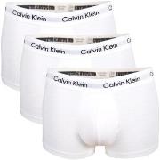 Calvin Klein 3P Cotton Stretch Low Rise Trunks Hvit bomull Small Herre