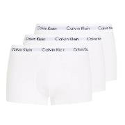 Calvin Klein 3P Cotton Stretch Low Rise Trunks Hvit bomull X-Large Her...