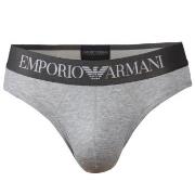 Armani Cotton Stretch Brief Grå bomull Medium Herre