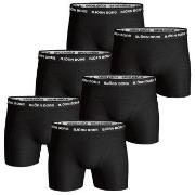 Björn Borg 6P Essential Shorts Svart bomull Medium Herre