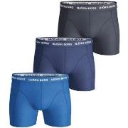 Björn Borg 3P Essential Shorts Marine/Blå bomull Small Herre