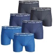 Björn Borg 6P Essential Shorts Marine/Blå bomull Medium Herre