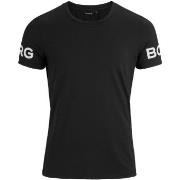 Björn Borg Performance Tee Svart polyester X-Large Herre