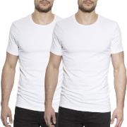 Bread and Boxers Crew Necks 2P Hvit økologisk bomull X-Large Herre