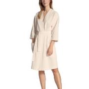 Calida Cosy Shower Bathrobe Krem bomull Medium Dame