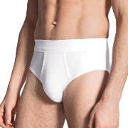 Calida Cotton 1 Herr Midi Gylf 23112 Hvit bomull Small Herre