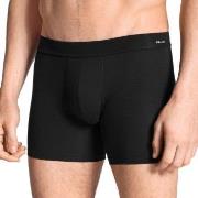 Calida Cotton Code Boxer Brief With Fly Svart bomull Small Herre