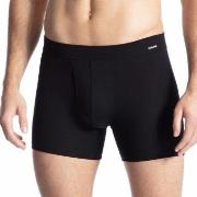 Calida Cotton Code Boxer Brief With Fly Svart bomull Medium Herre