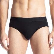 Calida Cotton Code Brief Svart bomull X-Large Herre