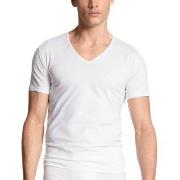 Calida Cotton Code V-Shirt Hvit bomull X-Large Herre