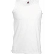 Fruit of the Loom Athletic Vest Hvit bomull Medium Herre