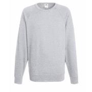 Fruit of the Loom Light Raglan Sweat Gråmelerad Medium Herre