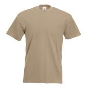 Fruit of the Loom Valueweight Crew Neck T Khaki bomull Medium Herre