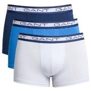 Gant 3P Basic Cotton Trunks Blå/Hvit bomull XX-Large Herre