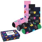 Happy socks Strømper 3P Mixed Cat Socks Gift Box Mixed bomull Str 41/4...