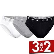 CR7 Cristiano Ronaldo 3P Basic Brief Svart/Hvit bomull Small Herre