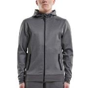 Craft Noble Full Zip Hood Men Mørkgrå  polyester Large Herre