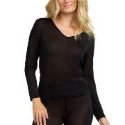 Damella Silk Long Sleeve Svart silke Small Dame