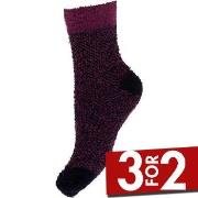 Decoy Strømper Cosy Soft Bed Sock Svart mønstret polyester Strl 37/41 ...