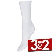 Decoy Strømper Thin Comfort Top Socks Hvit Strl 37/41 Dame