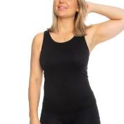 Decoy Top Wide Straps Svart polyamid Small Dame