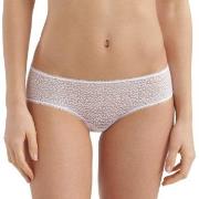 DKNY Truser Modern Lace Trim Hipster Hvit nylon Small Dame