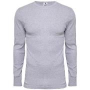 Dovre Long Sleeve Crew Neck Grå bomull Large Herre