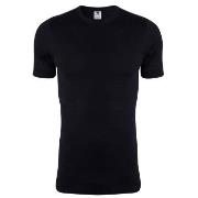 Dovre Rib T-Shirt Svart bomull Medium Herre