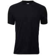 Dovre Singel Jersey T-Shirt Svart bomull Small Herre