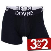 Dovre Wool Boxer With Fly Svart merinoull Medium Herre